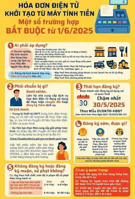 베트남 POS 전자세금계산서 의무화 포스터 이미지