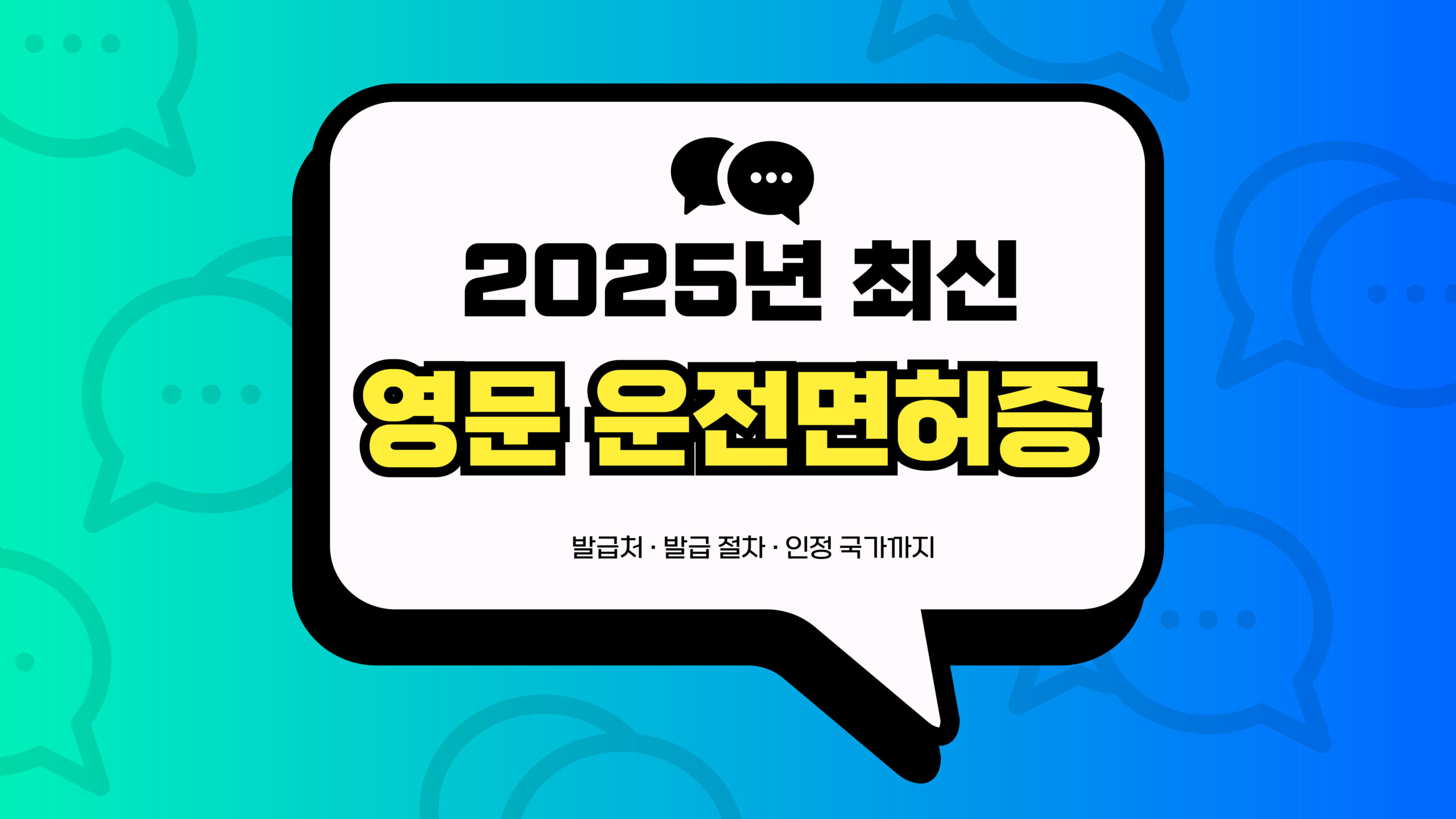 2025년 최신 영문 운전면허증 썸네일