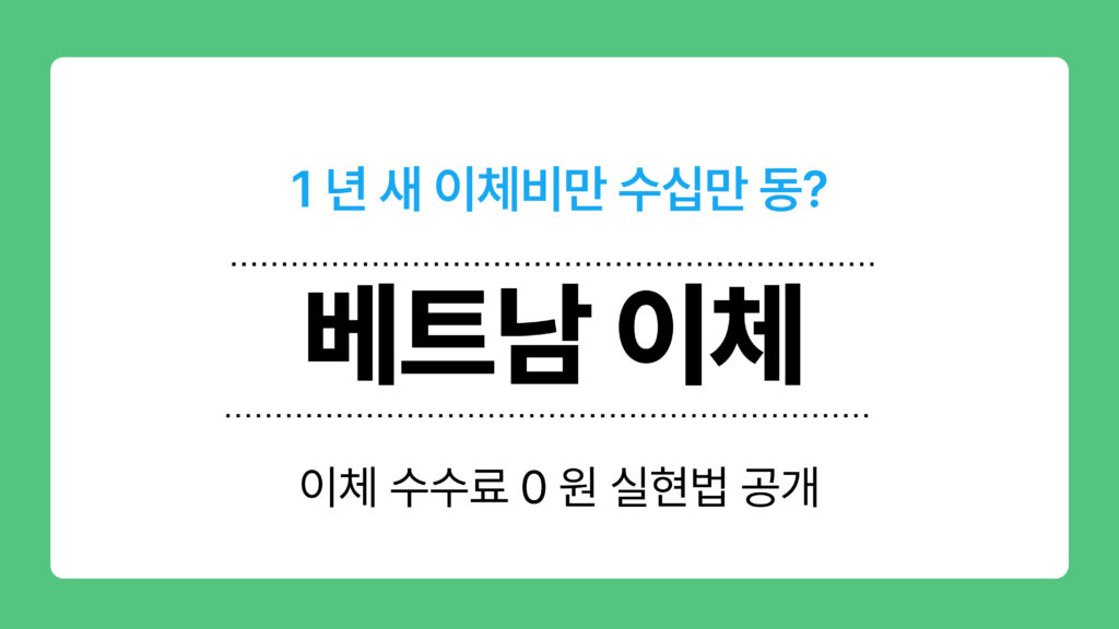 베트남 이체 이미지