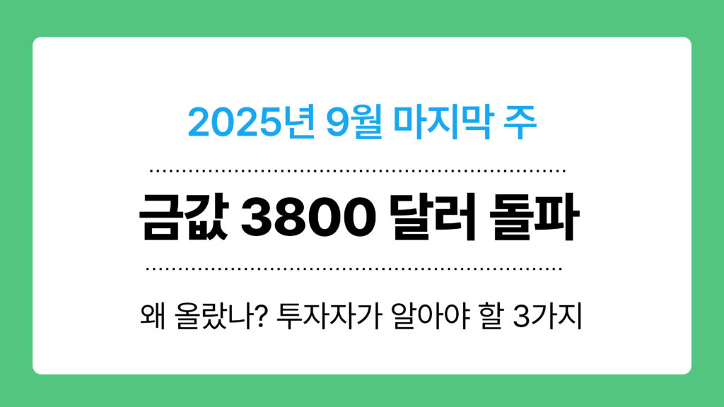 금값 3800 달러 돌파 이미지