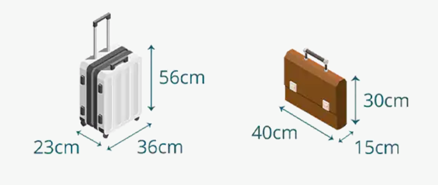 베트남항공 기내 수하물 규정 이미지