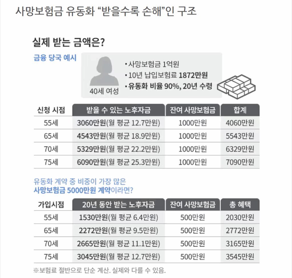 사망보험금 유동화 이미지