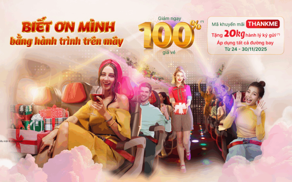 비엣젯항공 연말 프로모션 이미지