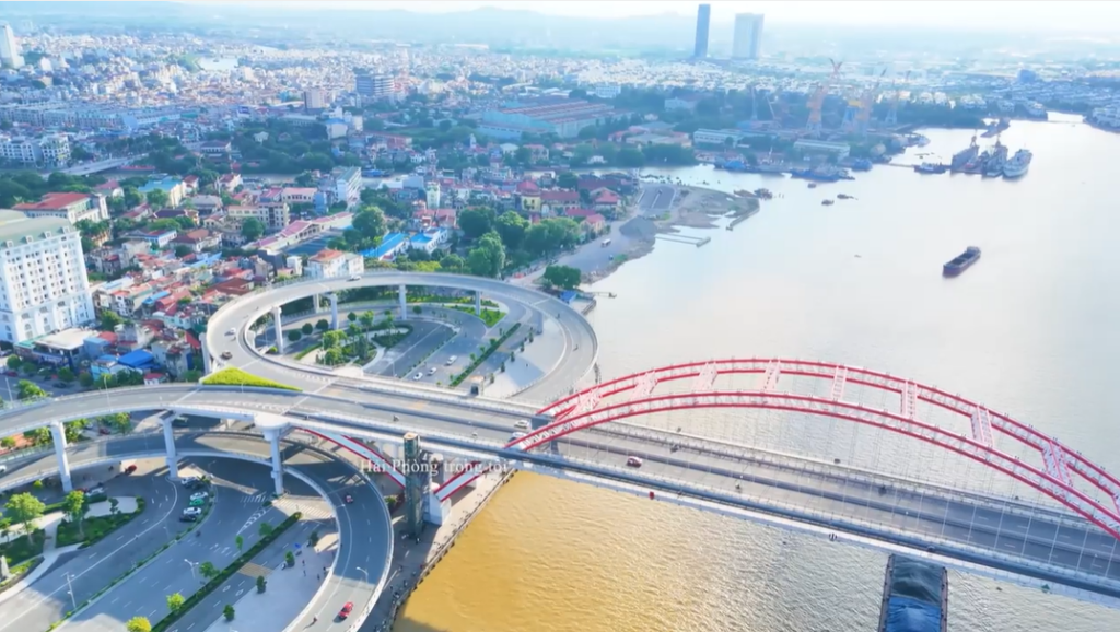 하이퐁 호앙반투 다리 이미지