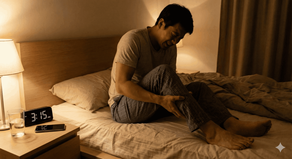 자다가 종아리 쥐나는 이유 이미지