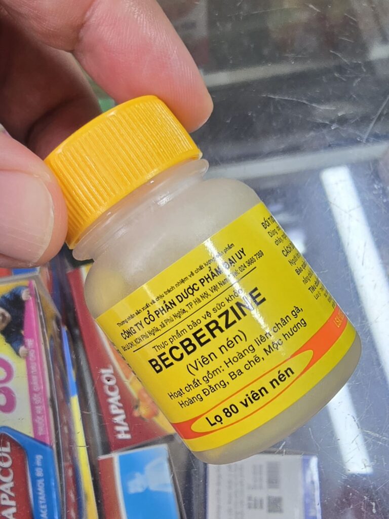 베트남 약국 추천템 베르베린 이미지