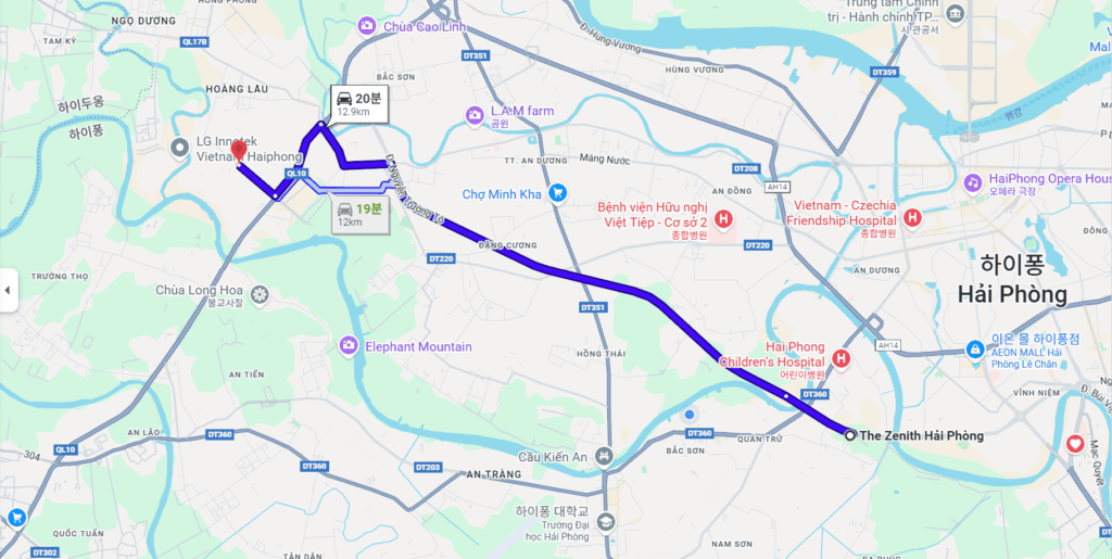 하이퐁 장줴공단 아파트 이미지