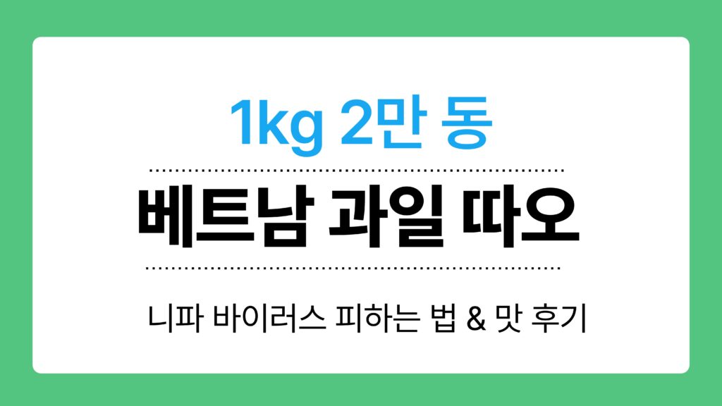 베트남 과일 따오 이미지